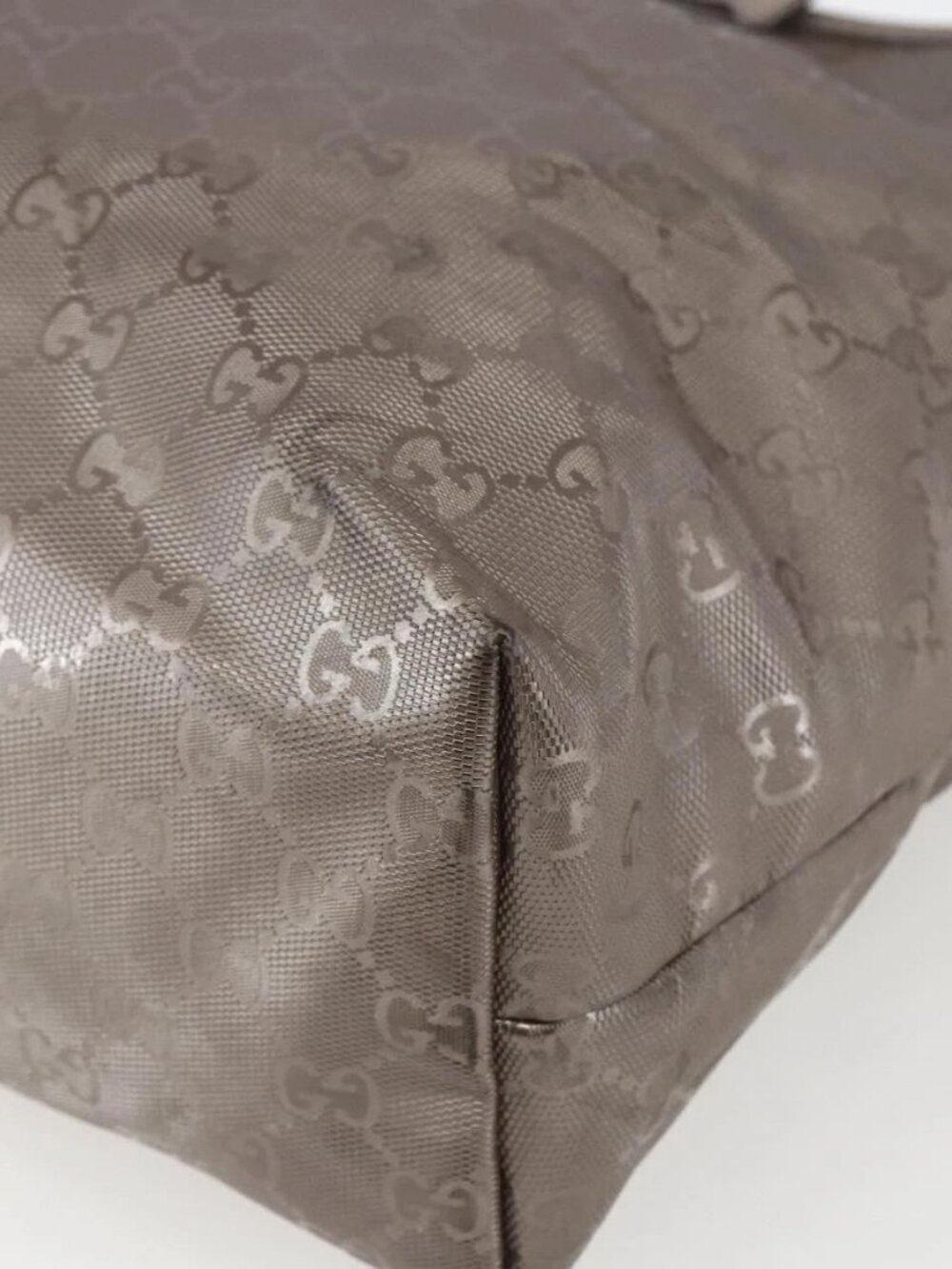 GUCCI GG implementation Tote Bag PVC Silver 211137 Auth BA9306 - Picture 5 of 16